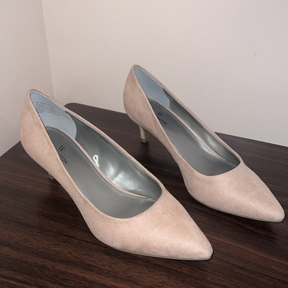 Worthington Soft Pink Kitten Heels Size 7w - Picture 2 of 9